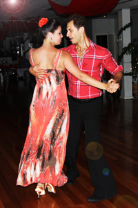 Dance Teachers Jason Gauci and Victoria Victoria Rafeiner danced Salsa